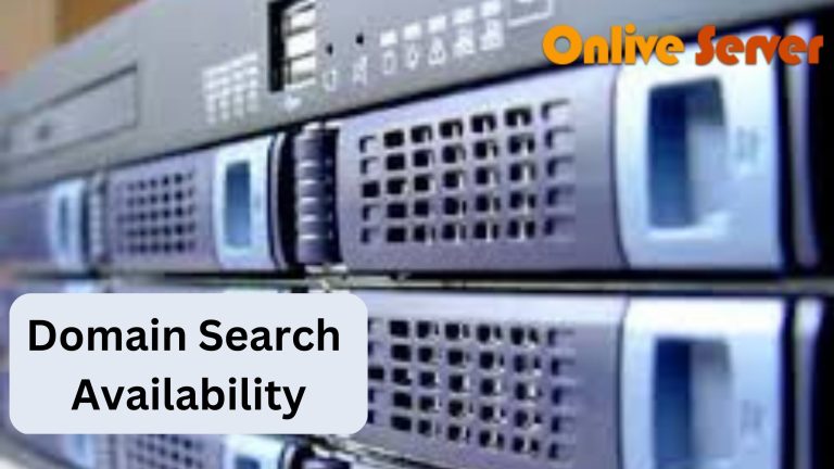 Search the availability of a domain